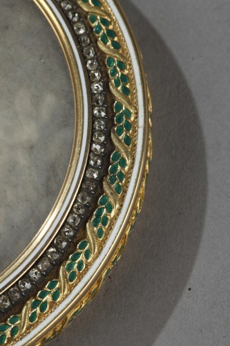 Louis XVI - 19th century gold and enamel bonbonniere