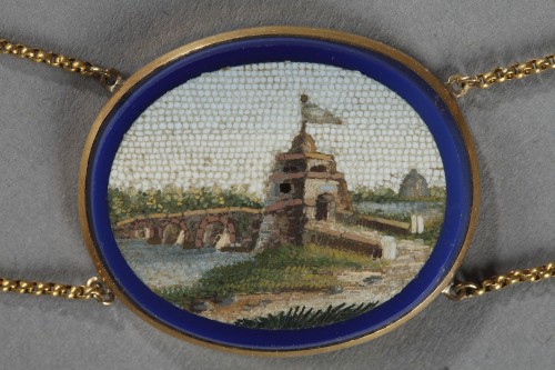 Antique Jewellery  - Micromosaic demi-parure set early 19th century