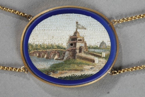 Empire - Micromosaic demi-parure set early 19th century