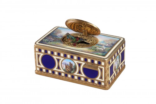 Singing bird music box early 20th century