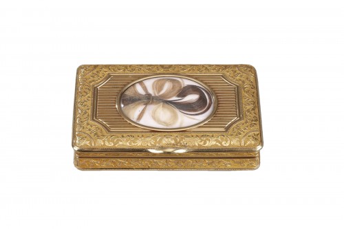 Early 19th century rectangular gold box, Louis Tronquoy