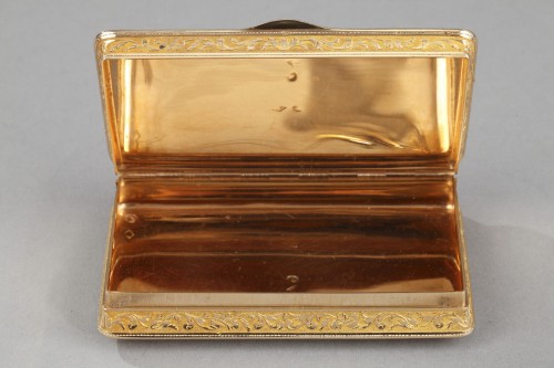 Restauration - Charles X - Early 19th century rectangular gold box, Louis Tronquoy