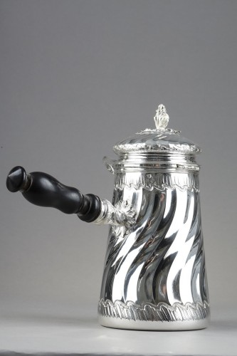 A silver Bointaburet chocolatiere, XIX century - Antique Silver Style Napoléon III