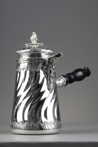 A silver Bointaburet chocolatiere, XIX century - 
