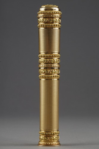 Objects of Vertu  - Wax case in multi-tone gold, Luois XVI