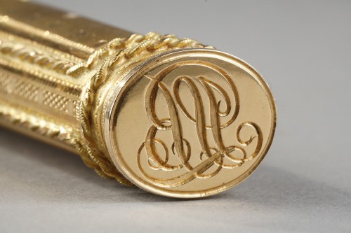 Louis XVI - Étui à cire en or Nicolas-Augustin Delions, Louis XVI