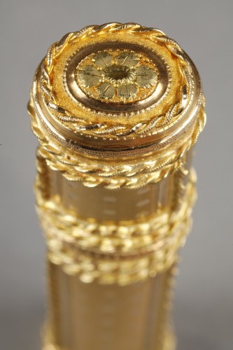 Antiquités - Nicolas-Augustin Delions gold wax case, Louis XVI