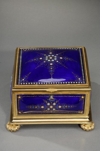 Objects of Vertu  - 19th Century Enamel of Bresse and Gilt Bronze Mount Box 