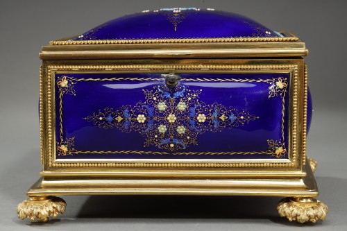 19th Century Enamel of Bresse and Gilt Bronze Mount Box  - 