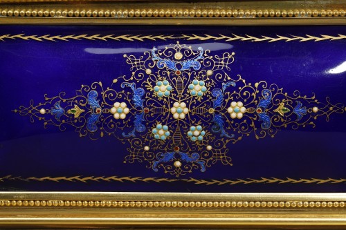 Napoléon III - 19th Century Enamel of Bresse and Gilt Bronze Mount Box 