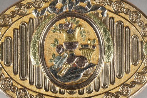 18th century - Louis XV gold snuffbox, Francois Chazcroy