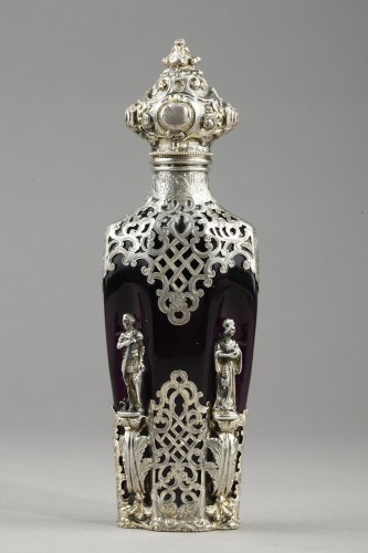 Amethyst and silver salt crystal by Louis Bruneau, 19th century  - Louis-Philippe