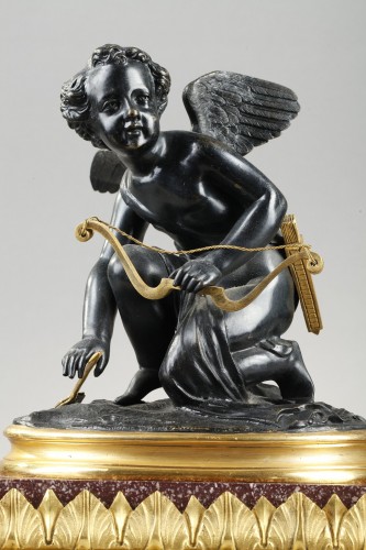 Louis XVI - Un bronze début du XIXe siècle représentant Cupidon