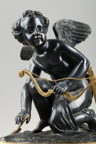 Antiquités - Un bronze début du XIXe siècle représentant Cupidon