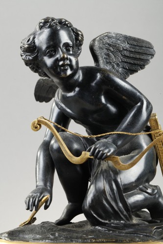 Antiquités - A bronze representing Cupid, early 19th century