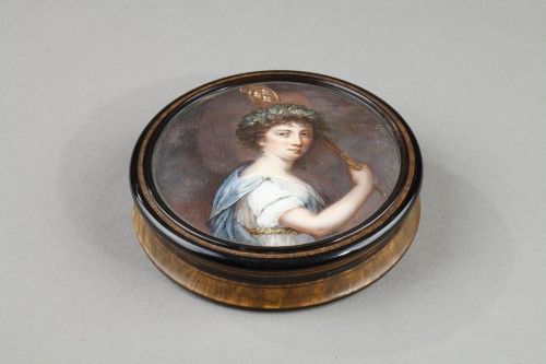 Bonbonnière with a miniature signed Judlin, late 18th century - Objects of Vertu Style Empire