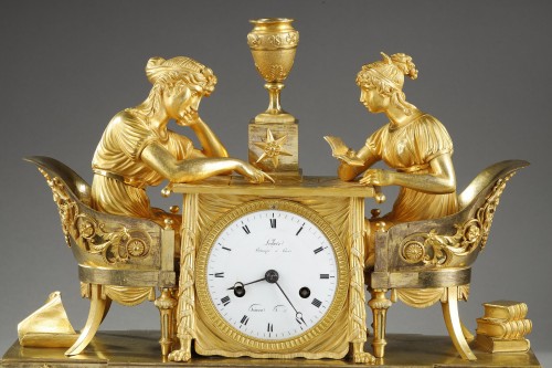 Horlogerie Pendule - Pendule Empire La leçon d'astronomie