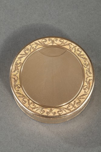 Gold pill box, Restoration period - Objects of Vertu Style Restauration - Charles X