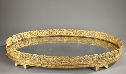  - Grand centre de table en bronze doré d'époque Restauration