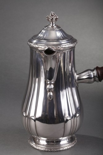 Chocolatière en argent de Jean-Emile Puiforcat (1897-1945) - Argenterie et Arts de la table Style 