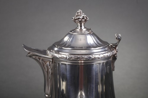 Antiquités - Chocolatière en argent de Jean-Emile Puiforcat (1897-1945)