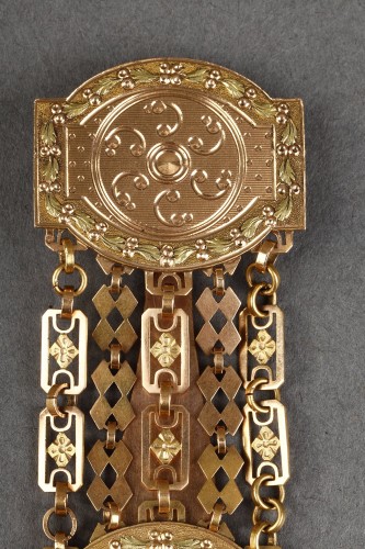 19th century - Three-gold chatelaine