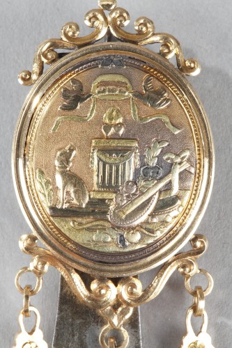 Antique Jewellery  - Chatelaine and gold watch, 18th century