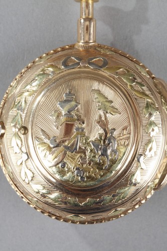 Chatelaine and gold watch, 18th century - Louis XVI