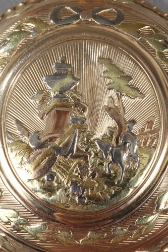 Louis XVI - Chatelaine and gold watch, 18th century