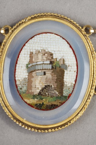 Empire - Collier en or et micromosaique, début XIXe siècle