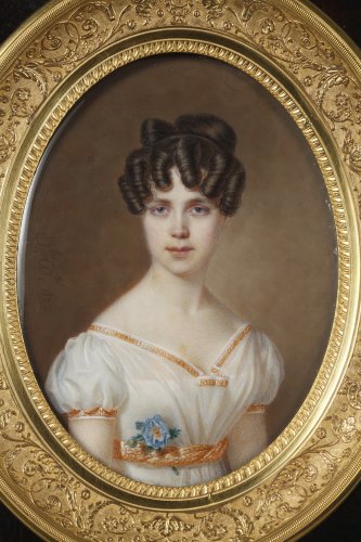 Objets de Vitrine Miniatures - Grande miniature signée Amélie Daubigny