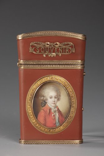 Carnet de bal en vernis, or et miniature, fin XVIIIe siècle - Objets de Vitrine Style 