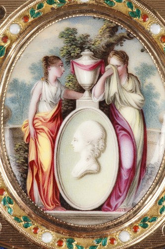 Directoire - Gold and enamel snuff box Late18th century