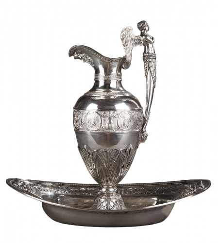 Aiguière et son bassin en argent Edme Gelez circa 1809-1819