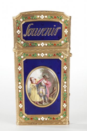 Writing case in gold and enamel18th century - 