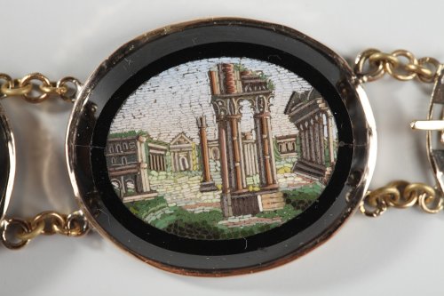 Antiquités - Micromosaic bracelet Early 19th century