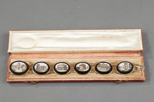 Antiquités - Bracelet à micromosaiques, début du XIXe siècle