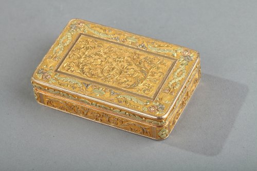 Objets de Vitrine Coffret & Nécessaire - Boite ou tabatière en or début du XIXe siècle