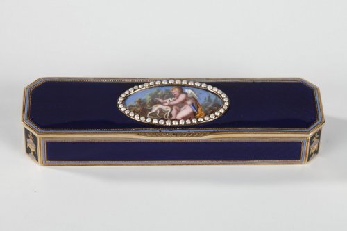 18th century Gold and Enamel Box - Objects of Vertu Style Directoire