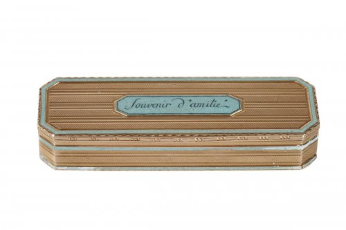Etui en or et émail XVIIIe siècle