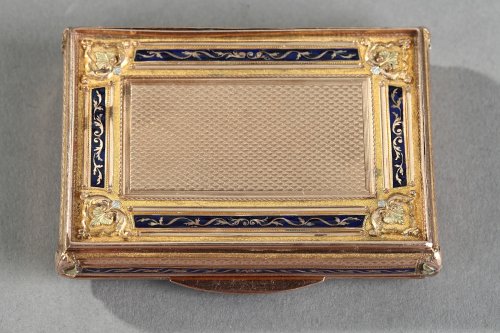 19th century - Early 19th gold and enamel box