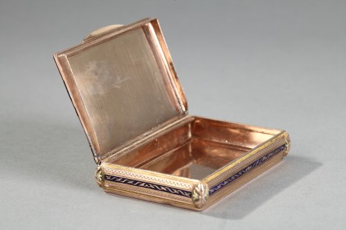 Boite en or et émail, début du XIXe siècle - Restauration - Charles X
