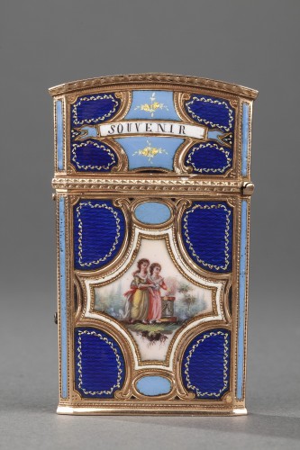 Objects of Vertu  - Gold, enamel and ivory tablet case