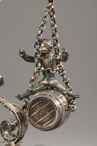 Argenterie et Arts de la table  - Décor de table en argent et émail de Vienne, Circa 1880-1890, Karl Rössler.