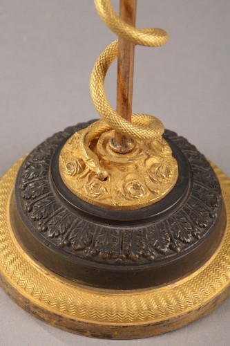 Objects of Vertu  - Opaline Ring Holder, Gilt and Patinated Bronze
