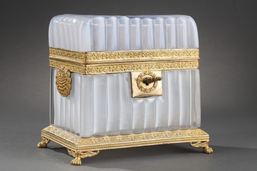 Glass & Crystal  - White Opaline Box