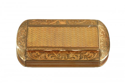 Gold Snuff Box, Restauration Period circa 1820-1830