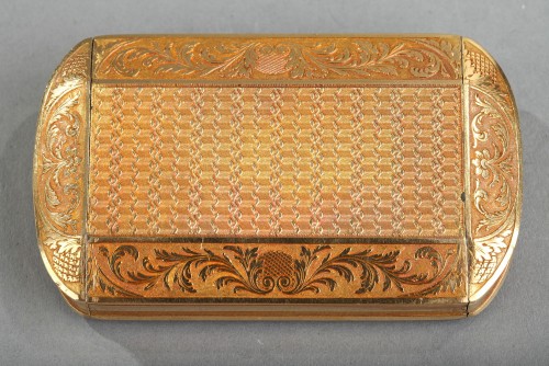 Gold Snuff Box, Restauration Period circa 1820-1830 - 