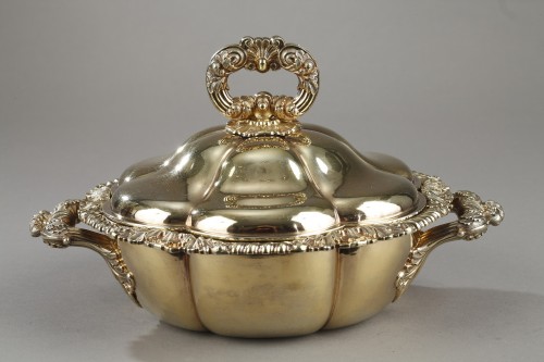 Antiquités - Charles Nicolas Odiot - Vermeil oille tureen Mid-19th century