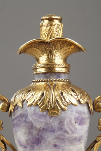 XIXe siècle - Flacon en or et améthyste, début du XIXe siècle